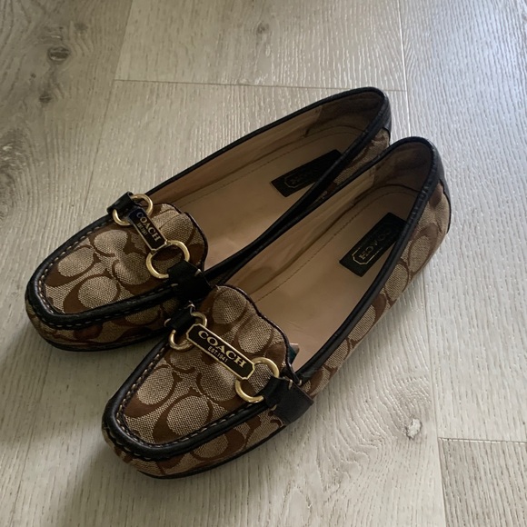 Coach Women’s Brown Slip-on Loafers - Picture 1 of 8